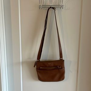 Fossil leather crossbody